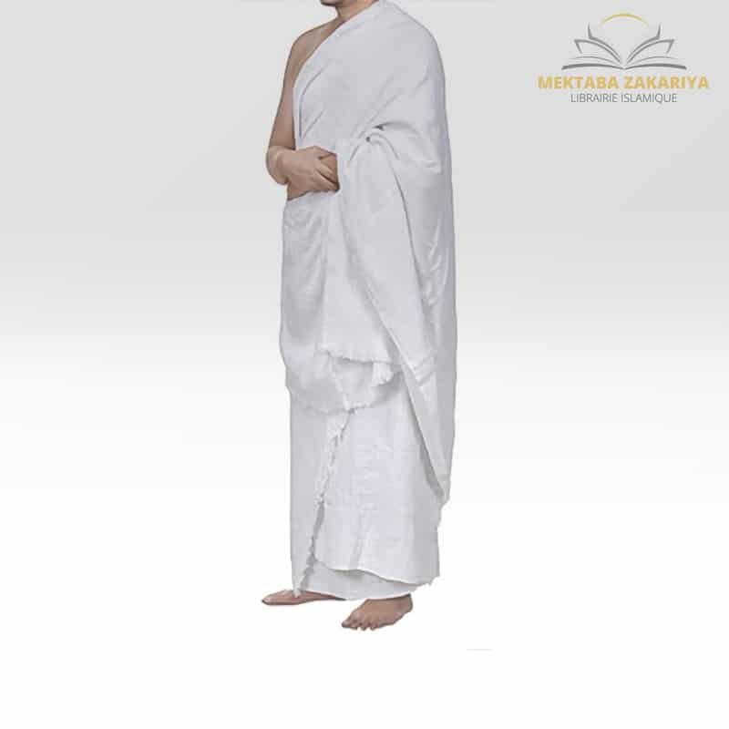 2 Serviettes Ihram En Coton Blanc - Pour Hajj, Umra, Hommes, Tissu Confortable