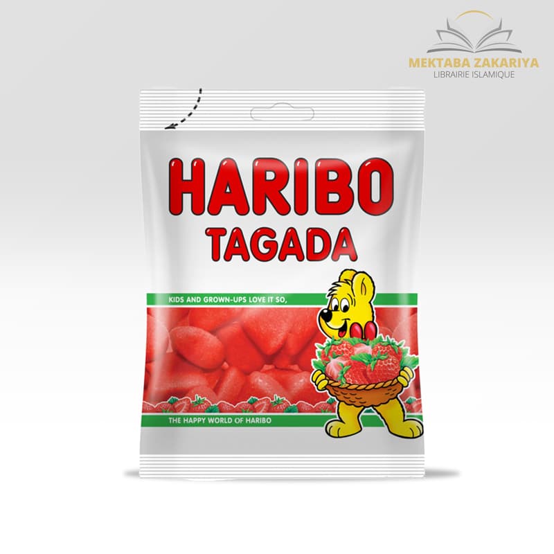 Bonbon Haribo au goût fraise tagada. Des bonbons pour les grands petit